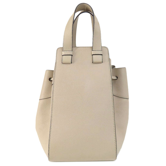LOEWE Handbag Calfskin beige Hammock 2WAY Women Used Authentic
