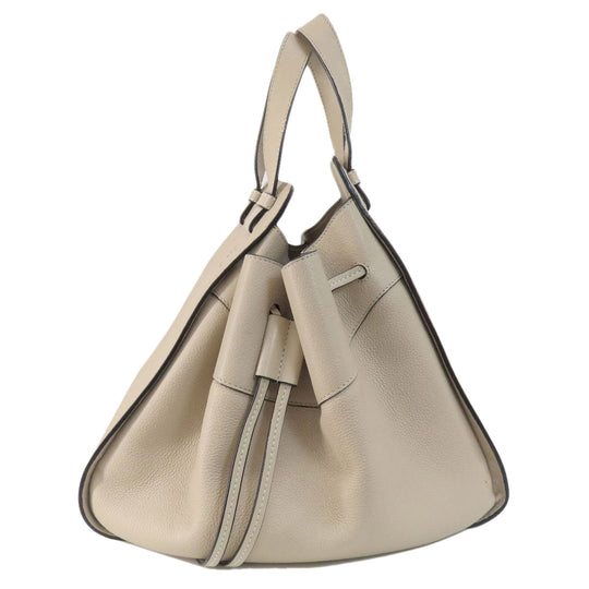 LOEWE Handbag Calfskin beige Hammock 2WAY Women Used Authentic