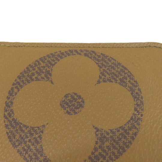 LOUIS VUITTON Long Wallet Purse M69353 Monogram reverse Brown Zippy wallet Women Used Authentic