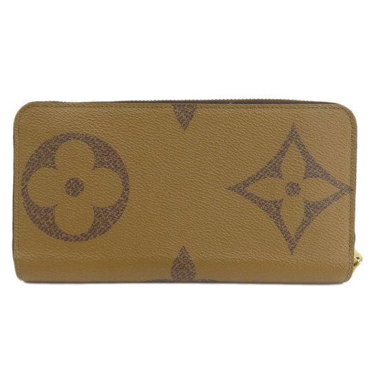 LOUIS VUITTON Long Wallet Purse M69353 Monogram reverse Brown Zippy wallet Women Used Authentic