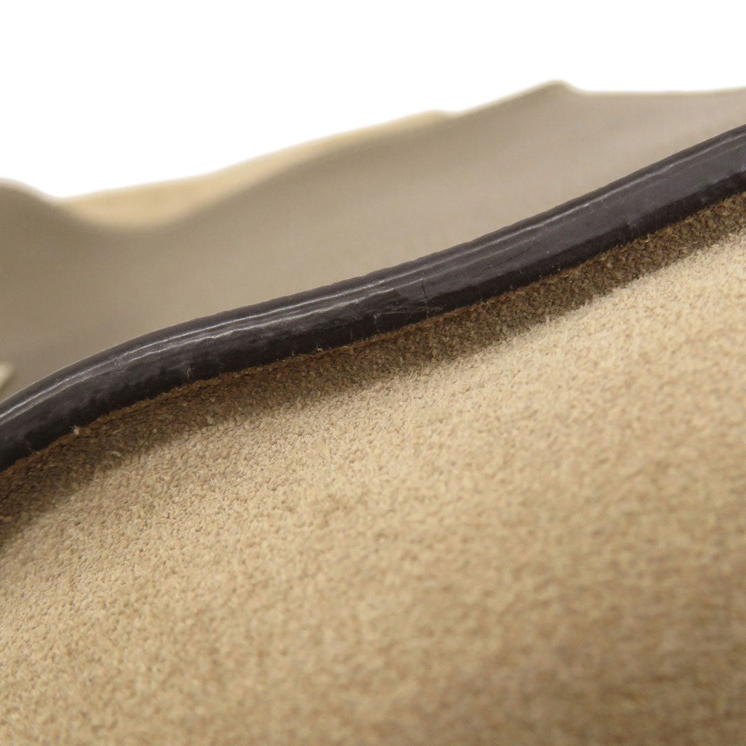 CELINE Tote Bag leather Brown Trapeze 2WAY Women Used Authentic