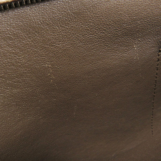 CELINE Tote Bag leather Brown Trapeze 2WAY Women Used Authentic