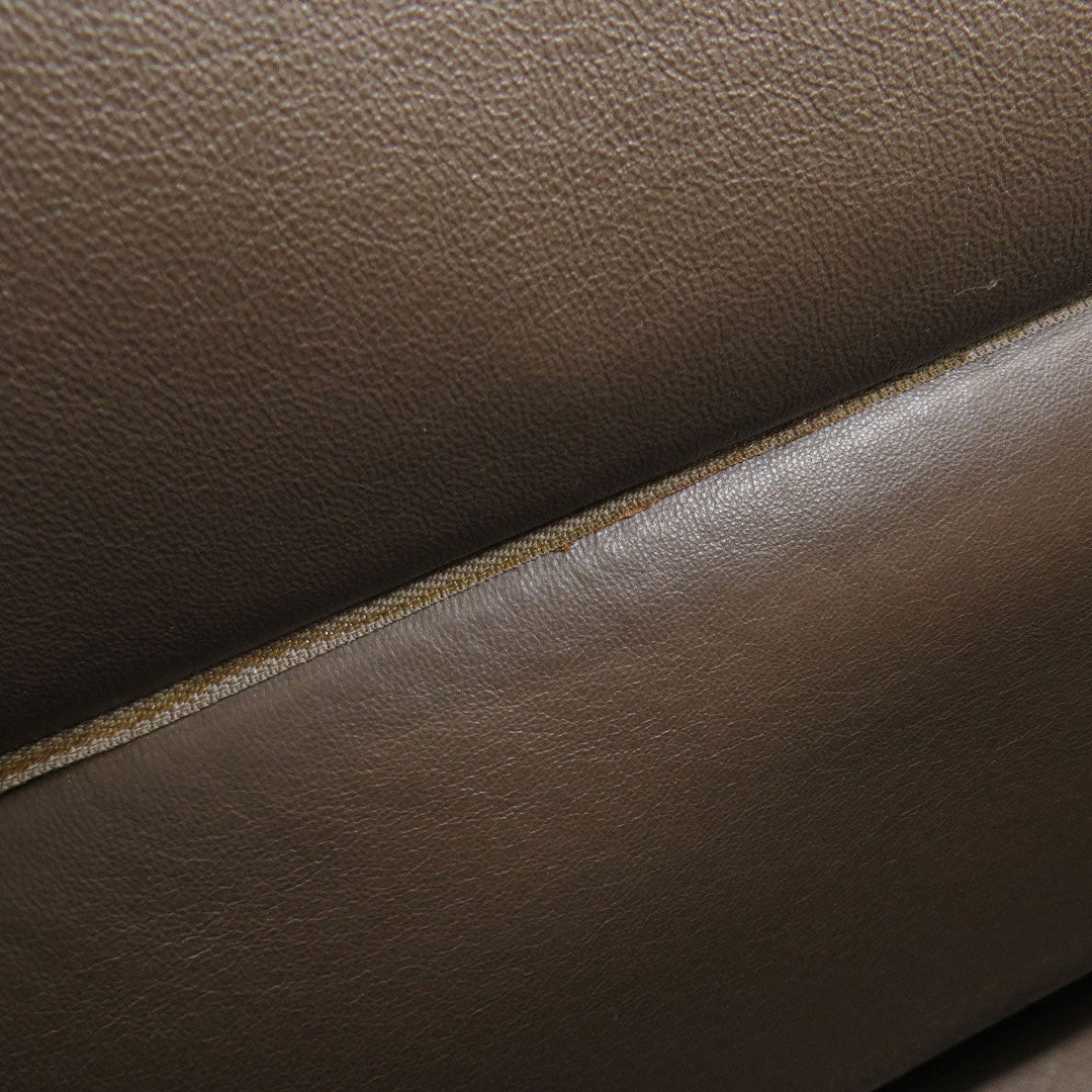 CELINE Tote Bag leather Brown Trapeze 2WAY Women Used Authentic