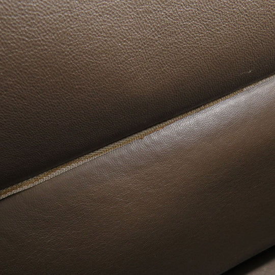 CELINE Tote Bag leather Brown Trapeze 2WAY Women Used Authentic