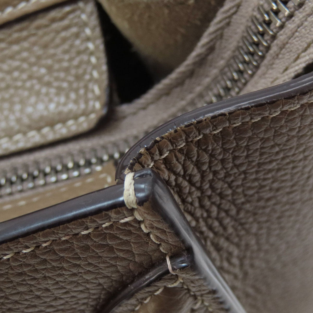 CELINE Handbag Calfskin Brown Luggage nano 2 WAY