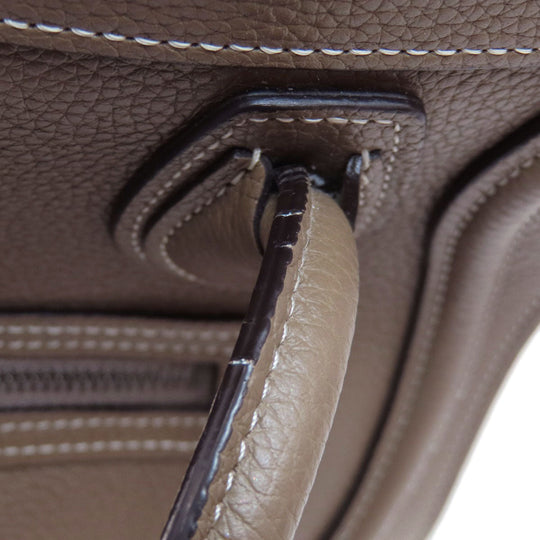 CELINE Handbag Calfskin Brown Luggage nano 2 WAY