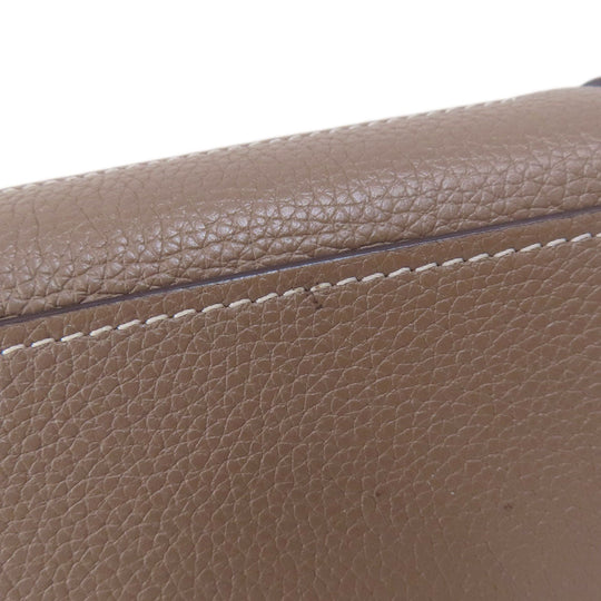 CELINE Handbag Calfskin Brown Luggage nano 2 WAY