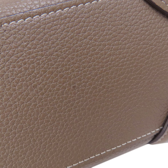 CELINE Handbag Calfskin Brown Luggage nano 2 WAY