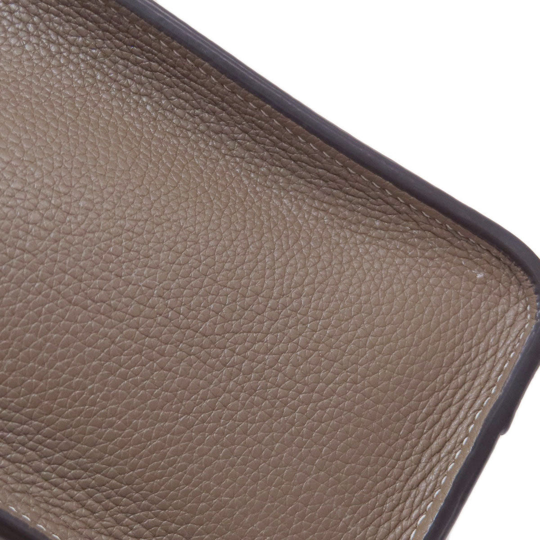 CELINE Handbag Calfskin Brown Luggage nano 2 WAY