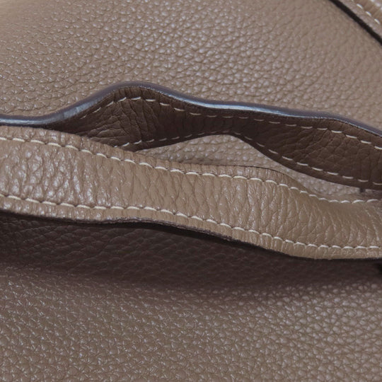 CELINE Handbag Calfskin Brown Luggage nano 2 WAY