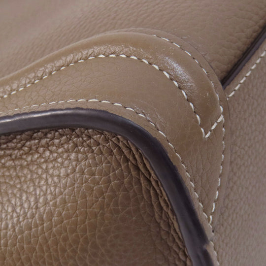 CELINE Handbag Calfskin Brown Luggage nano 2 WAY
