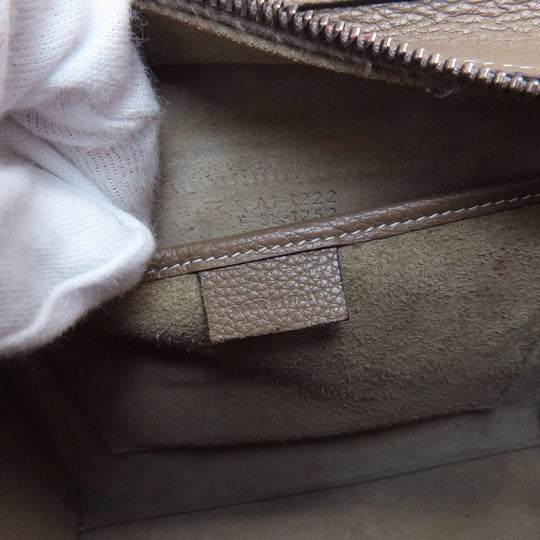CELINE Handbag Calfskin Brown Luggage nano 2 WAY