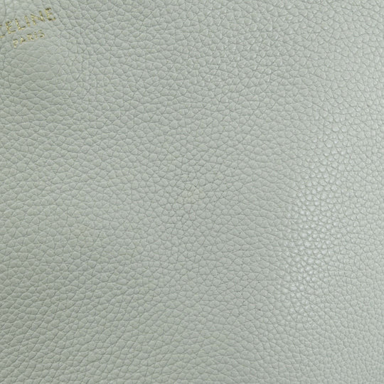 CELINE Handbag leather gray Small Fold Hippo 2WAY Women Used Authentic