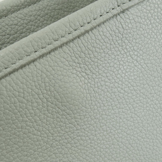 CELINE Handbag leather gray Small Fold Hippo 2WAY Women Used Authentic