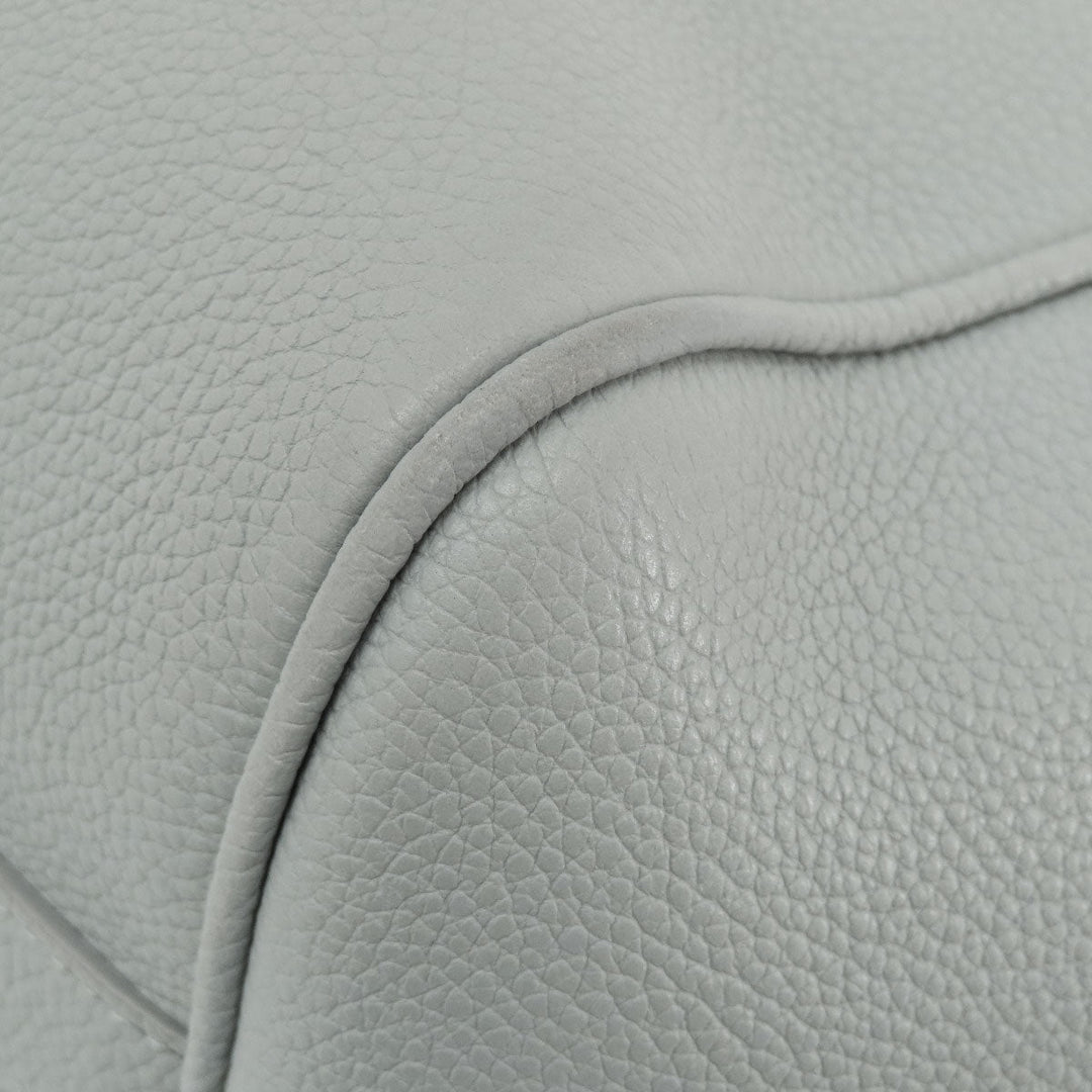 CELINE Handbag leather gray Small Fold Hippo 2WAY Women Used Authentic