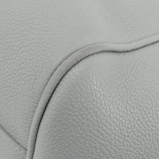 CELINE Handbag leather gray Small Fold Hippo 2WAY Women Used Authentic