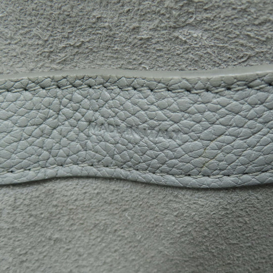 CELINE Handbag leather gray Small Fold Hippo 2WAY Women Used Authentic