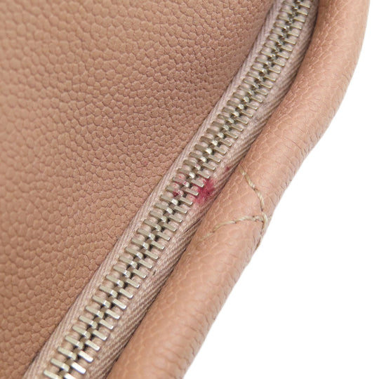 CHANEL Tote Bag Soft caviar skin pink COCO Mark 2WAY Matelasse SilverMetal Women Used Authentic