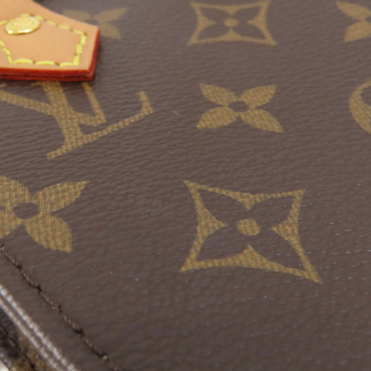 LOUIS VUITTON Shoulder Bag M69442 Monogram canvas Brown Petite Sac Plat Monogram Women Used Authentic