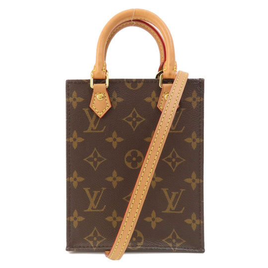 LOUIS VUITTON Shoulder Bag M69442 Monogram canvas Brown Petite Sac Plat Monogram Women Used Authentic