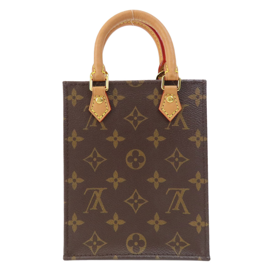 LOUIS VUITTON Shoulder Bag M69442 Monogram canvas Brown Petite Sac Plat Monogram Women Used Authentic