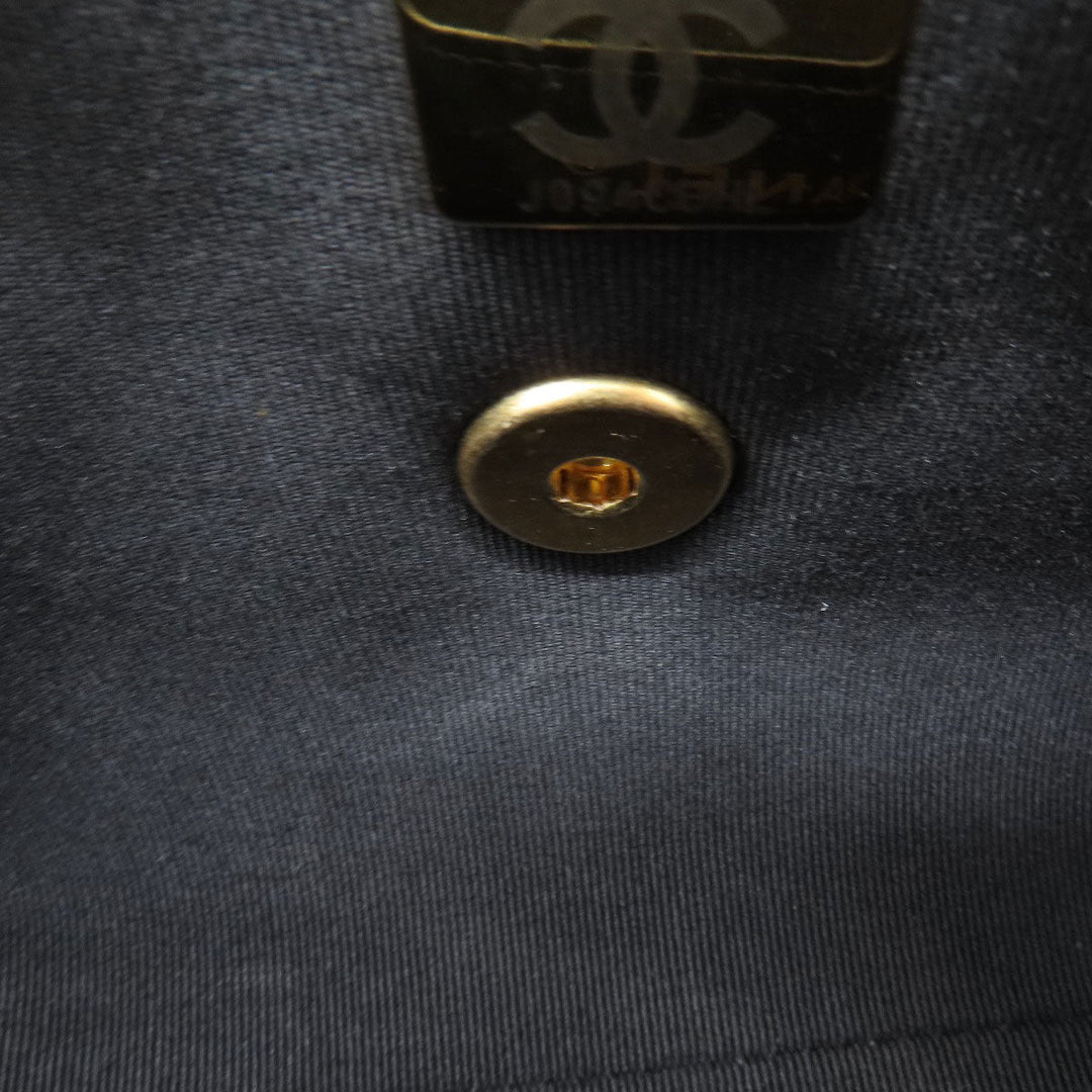 CHANEL Shoulder Bag Grained Calfskin Skin black ChainShoulder Matelasse COCO Mark Gold Metal