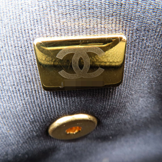 CHANEL Shoulder Bag Grained Calfskin Skin black ChainShoulder Matelasse COCO Mark Gold Metal
