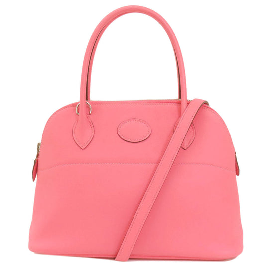 HERMES Handbag Swift pink Bolide 27 Pink SilverMetal