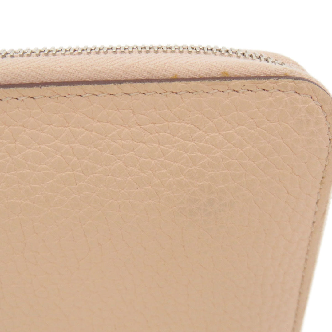 HERMES Long Wallet Purse Togo pink Azap Long Togo Women Used Authentic