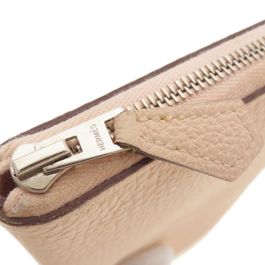 HERMES Long Wallet Purse Togo pink Azap Long Togo Women Used Authentic