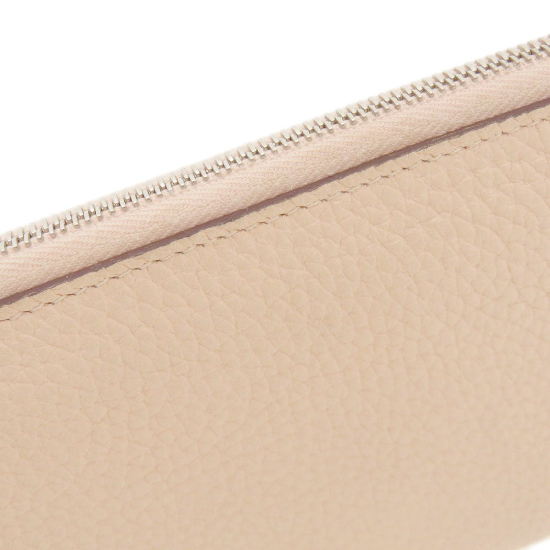 HERMES Long Wallet Purse Togo pink Azap Long Togo Women Used Authentic
