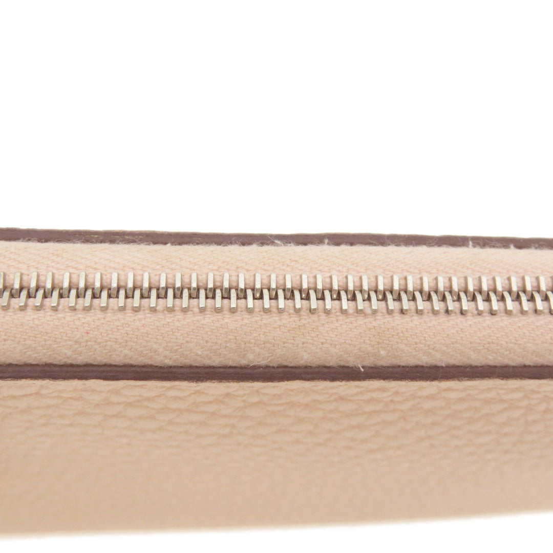 HERMES Long Wallet Purse Togo pink Azap Long Togo Women Used Authentic