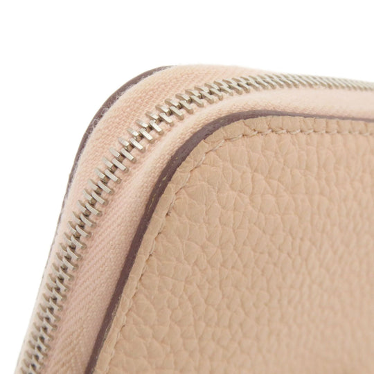 HERMES Long Wallet Purse Togo pink Azap Long Togo Women Used Authentic