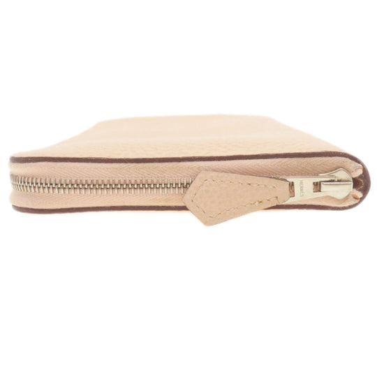HERMES Long Wallet Purse Togo pink Azap Long Togo Women Used Authentic