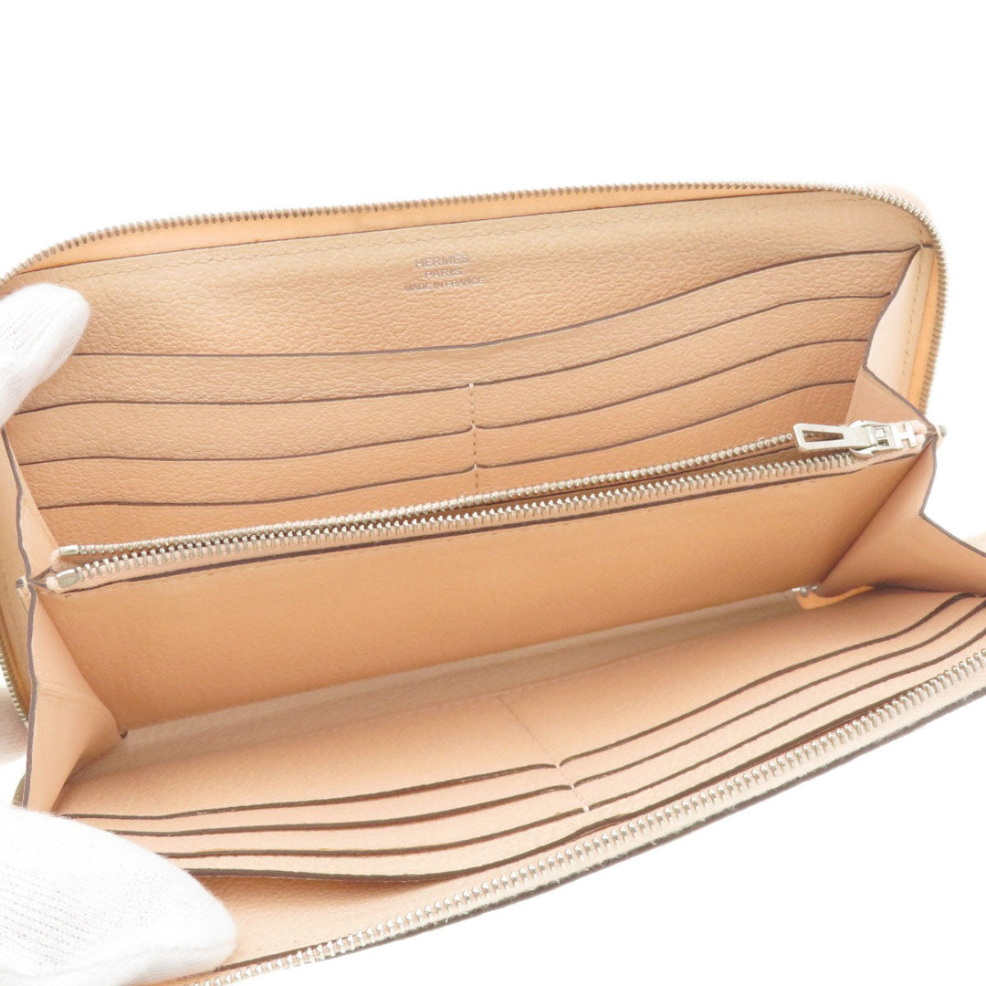 HERMES Long Wallet Purse Togo pink Azap Long Togo Women Used Authentic