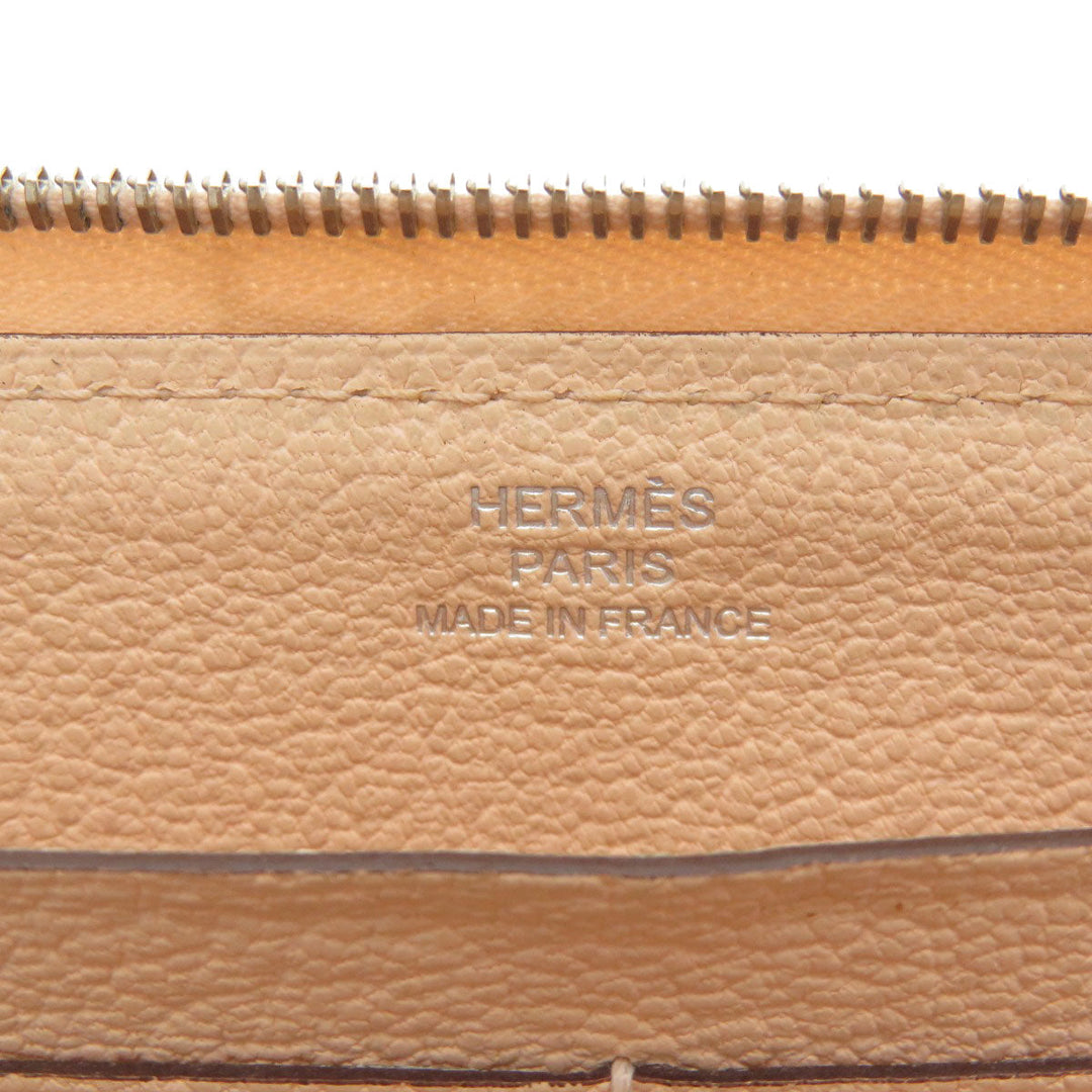 HERMES Long Wallet Purse Togo pink Azap Long Togo Women Used Authentic