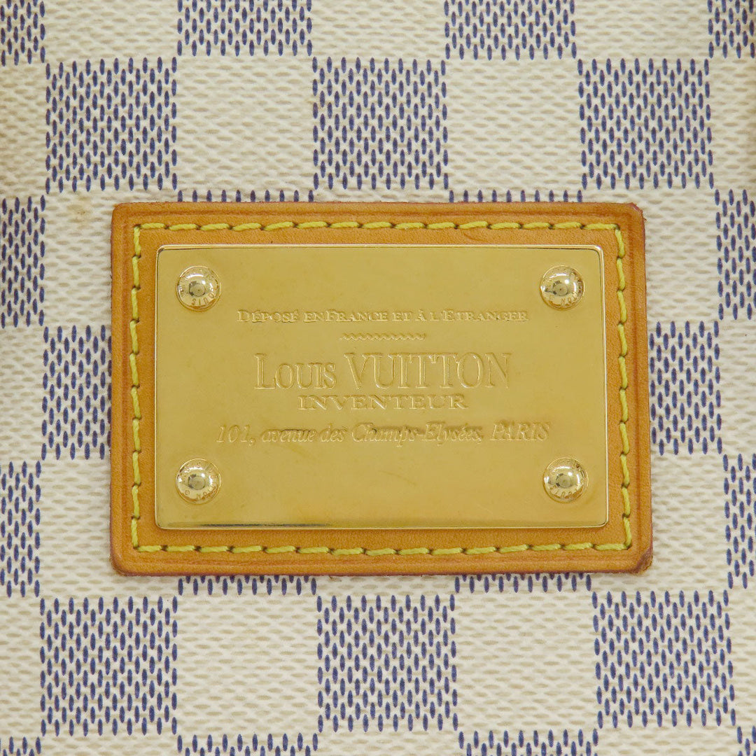 LOUIS VUITTON Tote Bag N51207 Damier canvas white Hamstead PM Damier Azur Women Used Authentic