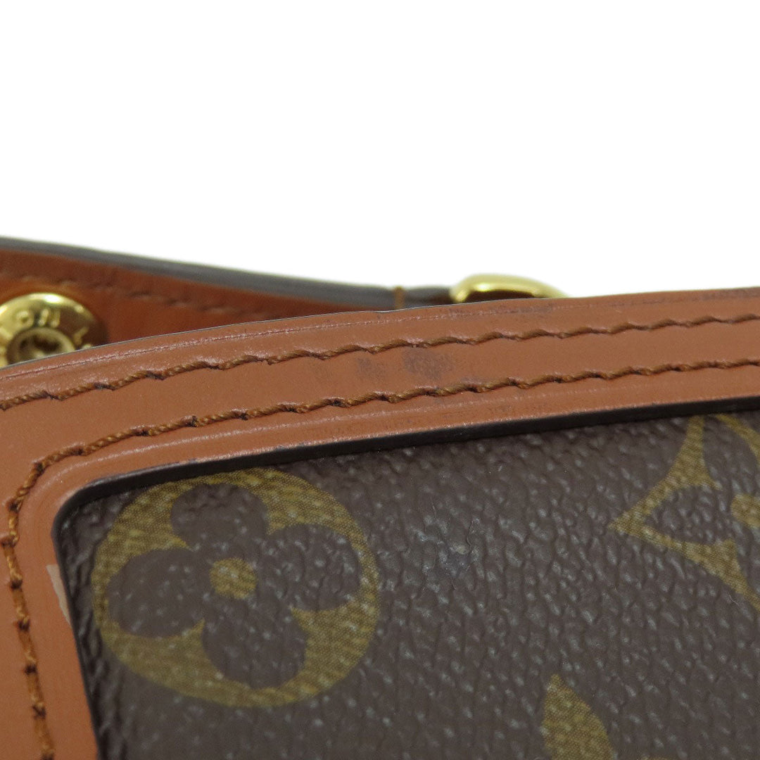 LOUIS VUITTON Shoulder Bag M45959 Monogram reverse Brown Dauphine MINI Monogram Reverse Women Used Authentic