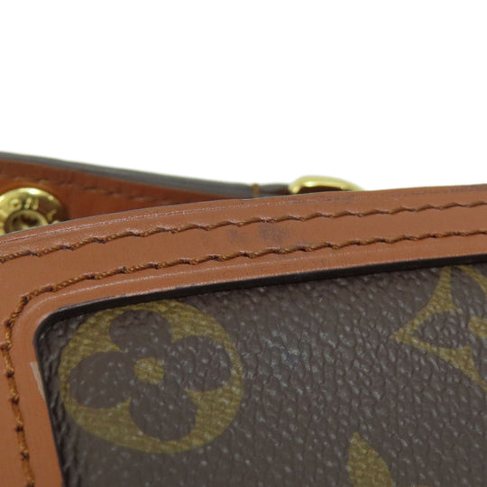 LOUIS VUITTON Shoulder Bag M45959 Monogram reverse Brown Dauphine MINI Monogram Reverse Women Used Authentic