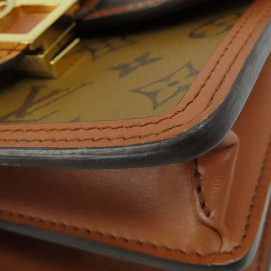 LOUIS VUITTON Shoulder Bag M45959 Monogram reverse Brown Dauphine MINI Monogram Reverse Women Used Authentic