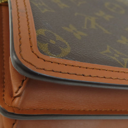 LOUIS VUITTON Shoulder Bag M45959 Monogram reverse Brown Dauphine MINI Monogram Reverse Women Used Authentic