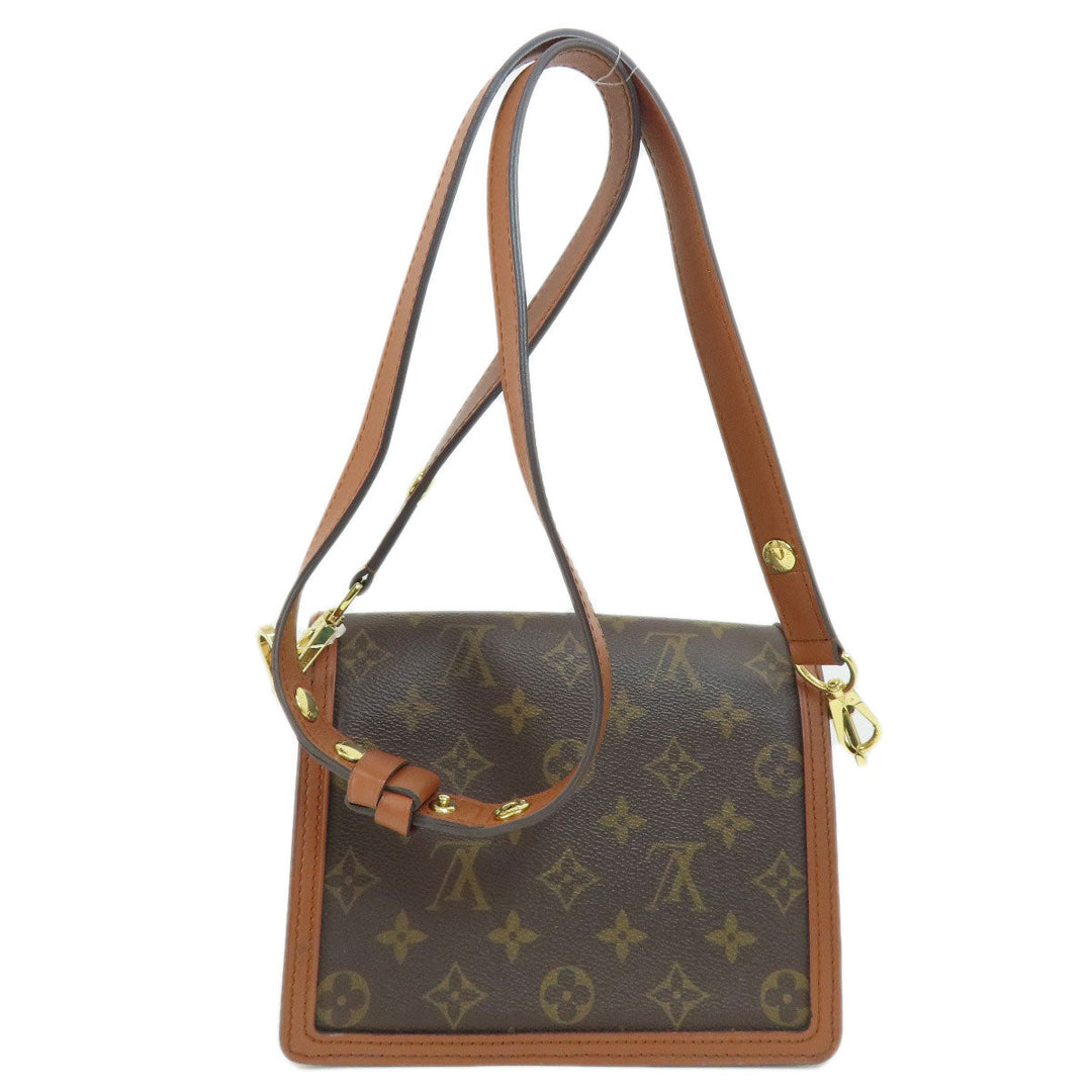 LOUIS VUITTON Shoulder Bag M45959 Monogram reverse Brown Dauphine MINI Monogram Reverse Women Used Authentic