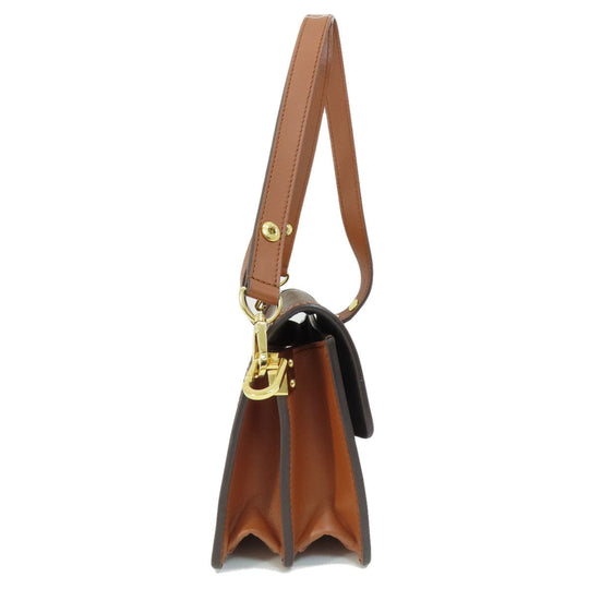 LOUIS VUITTON Shoulder Bag M45959 Monogram reverse Brown Dauphine MINI Monogram Reverse Women Used Authentic