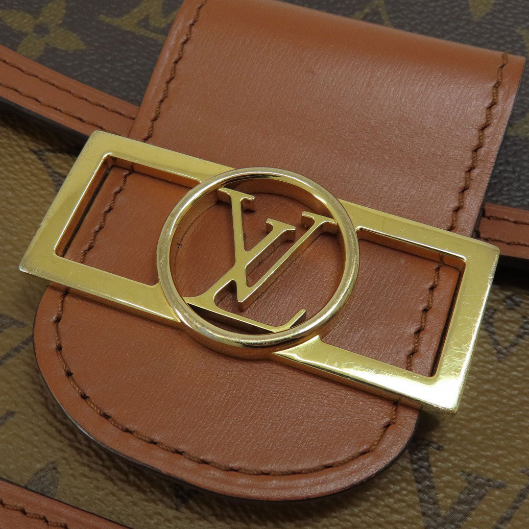LOUIS VUITTON Shoulder Bag M45959 Monogram reverse Brown Dauphine MINI Monogram Reverse Women Used Authentic