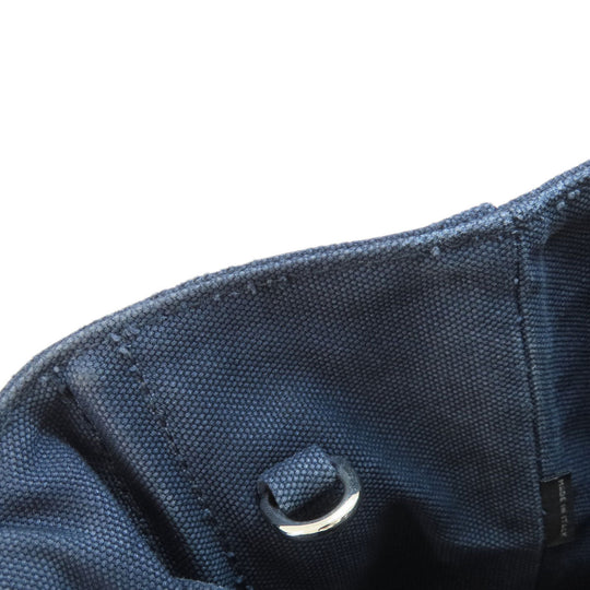 PRADA Handbag 1BG439 canvas Navy Canapa mini 2 WAY Women Used Authentic
