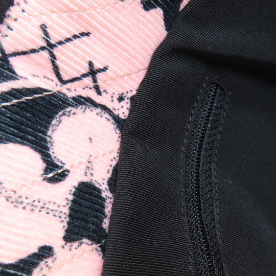 CHANEL Tote Bag cotton pink Camellia ribbon tote Women Used Authentic