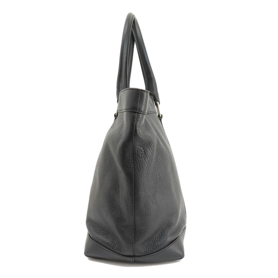 BOTTEGAVENETA Tote Bag Calfskin black Simple design Women Used Authentic