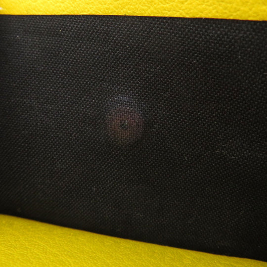 BALENCIAGA Bifold Wallet 391446 Calfskin yellow Compact Wallet Paper Women Used Authentic