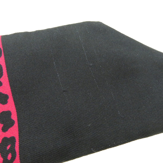 Christian Dior scarf silk pink Mitsa Leopard Women Used Authentic