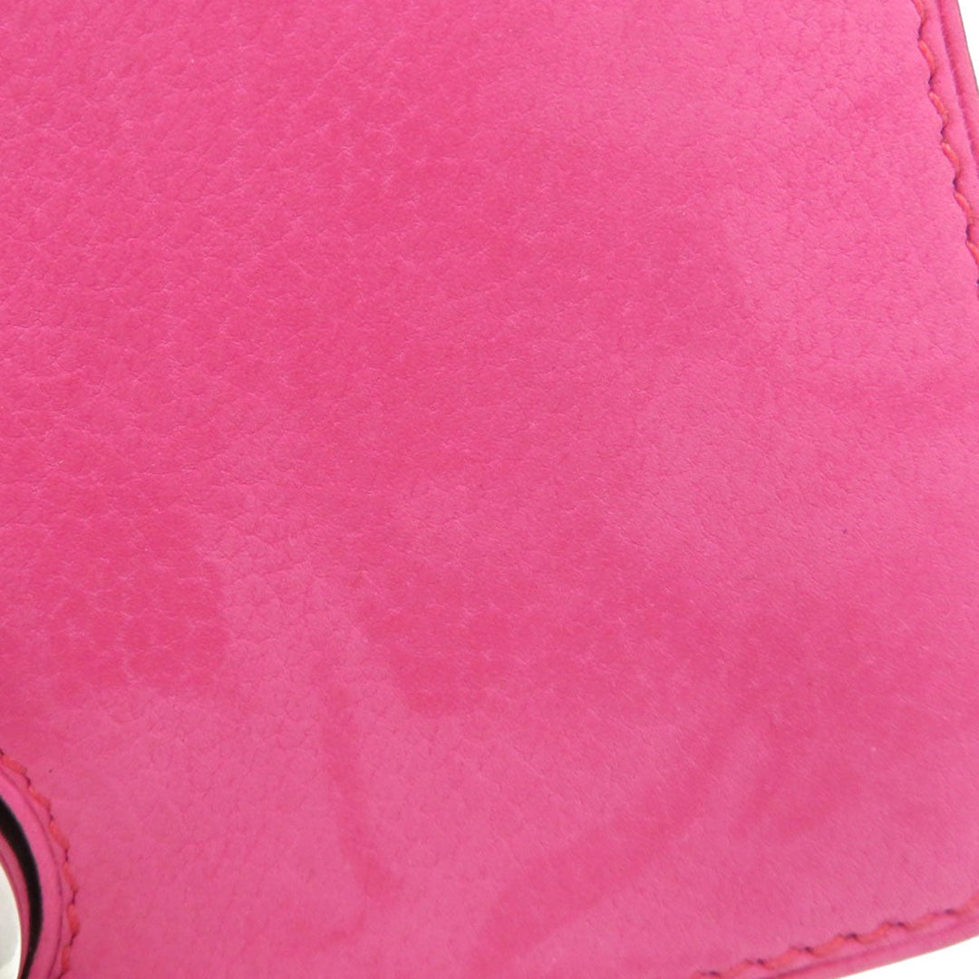 HERMES Coin case Eversoft pink Dogon Compact Eversoft Women Used Authentic